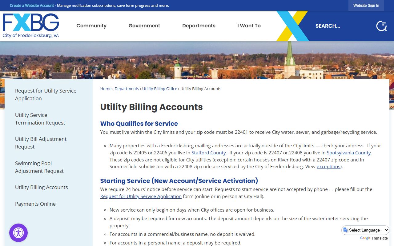 fredericksburg virginia property records tax payment portal