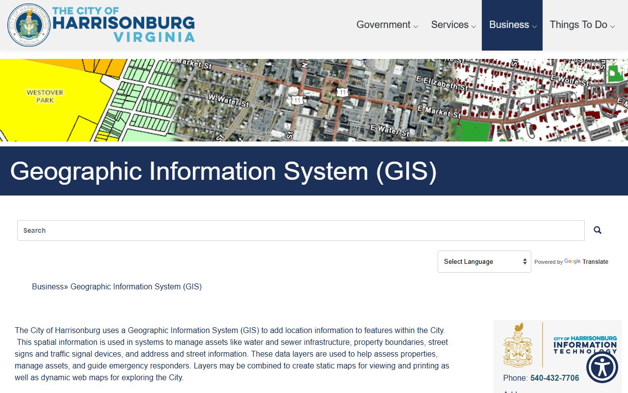 harrisonburg virginia property records gis portal map