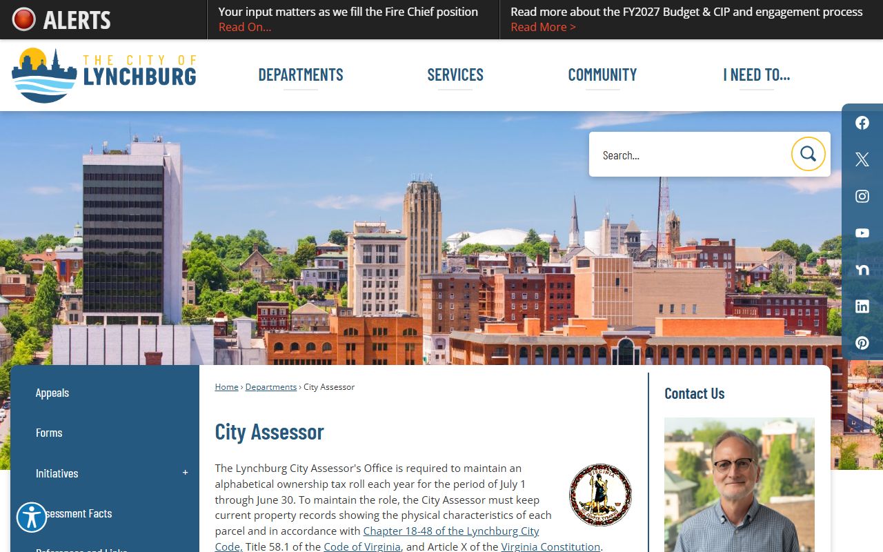 lynchburg virginia property records city assessor parcelviewer portal