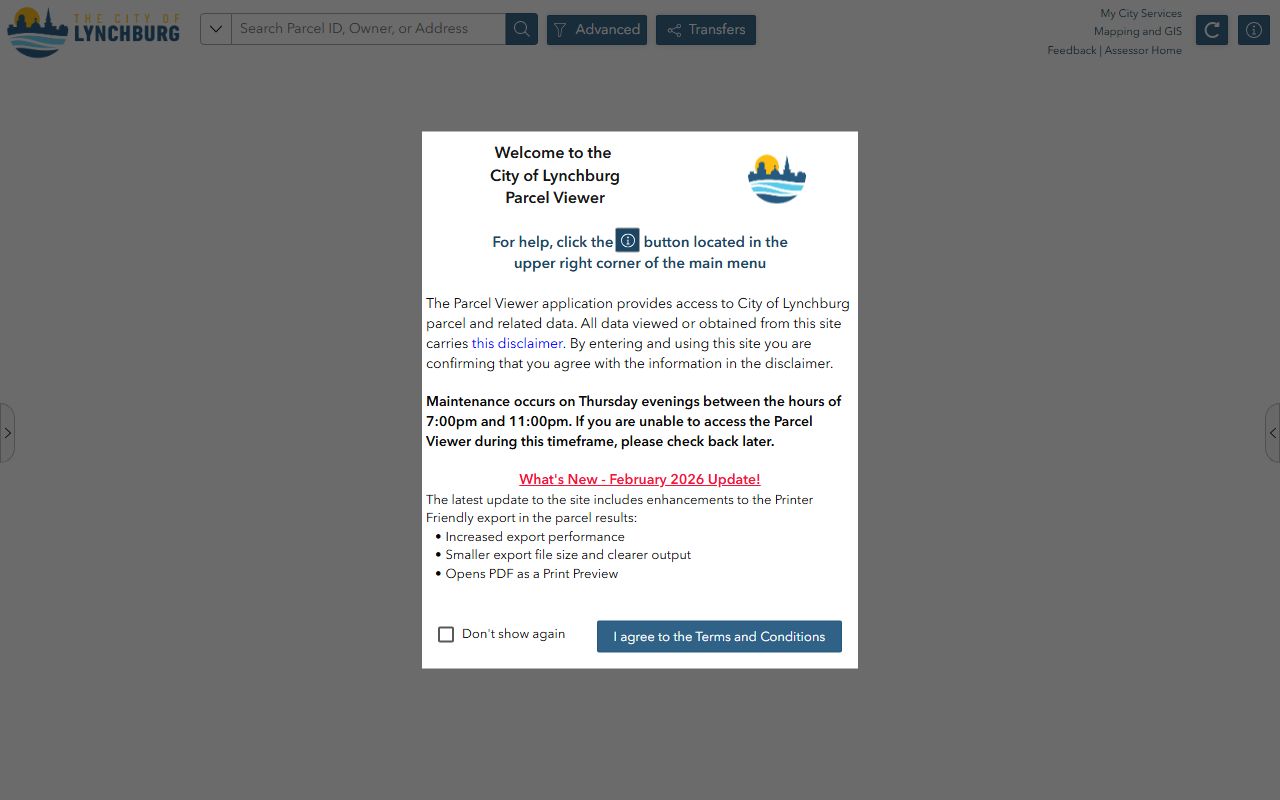 lynchburg virginia property records online parcel viewer login and search