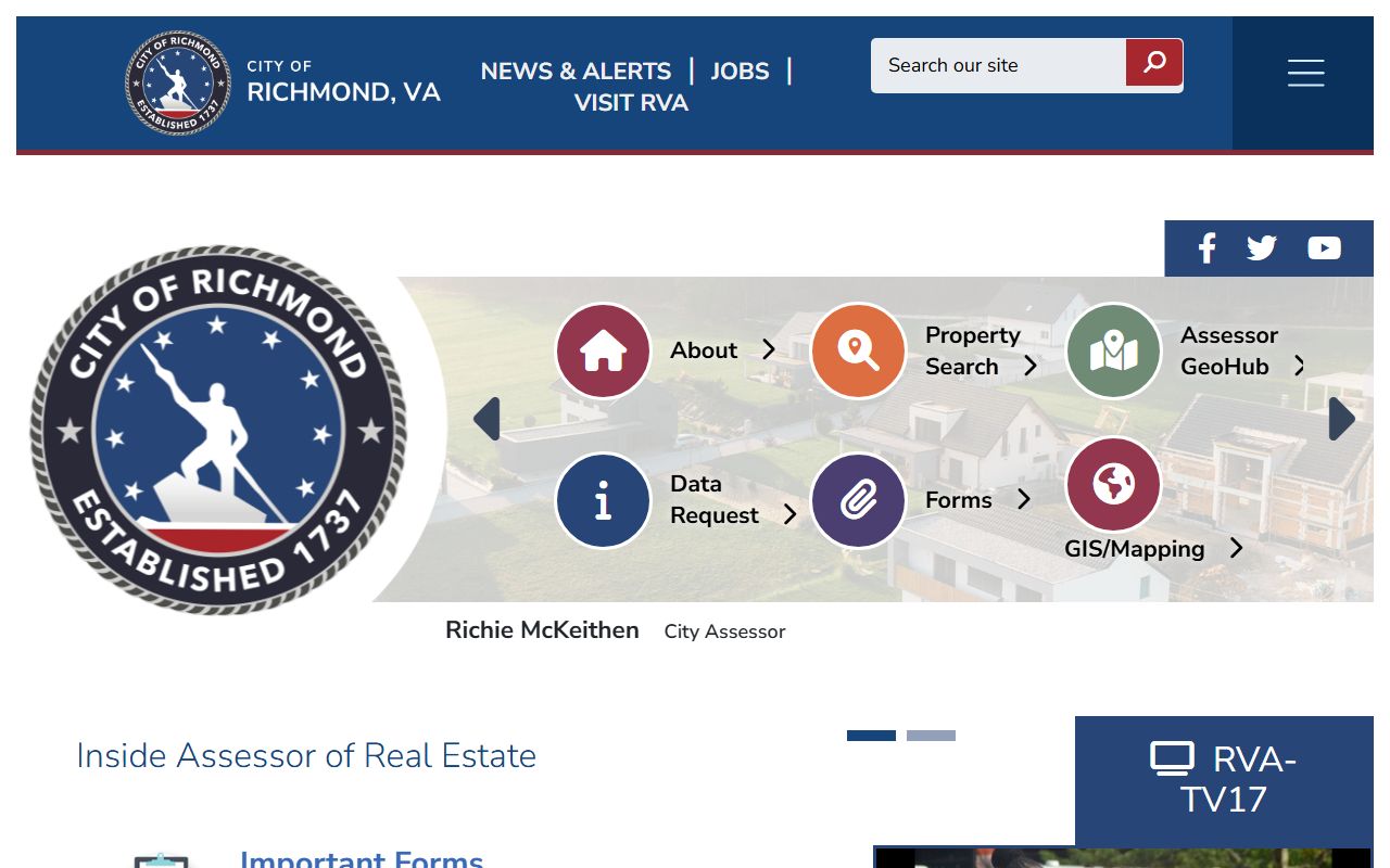 richmond virginia property records assessor of real estate