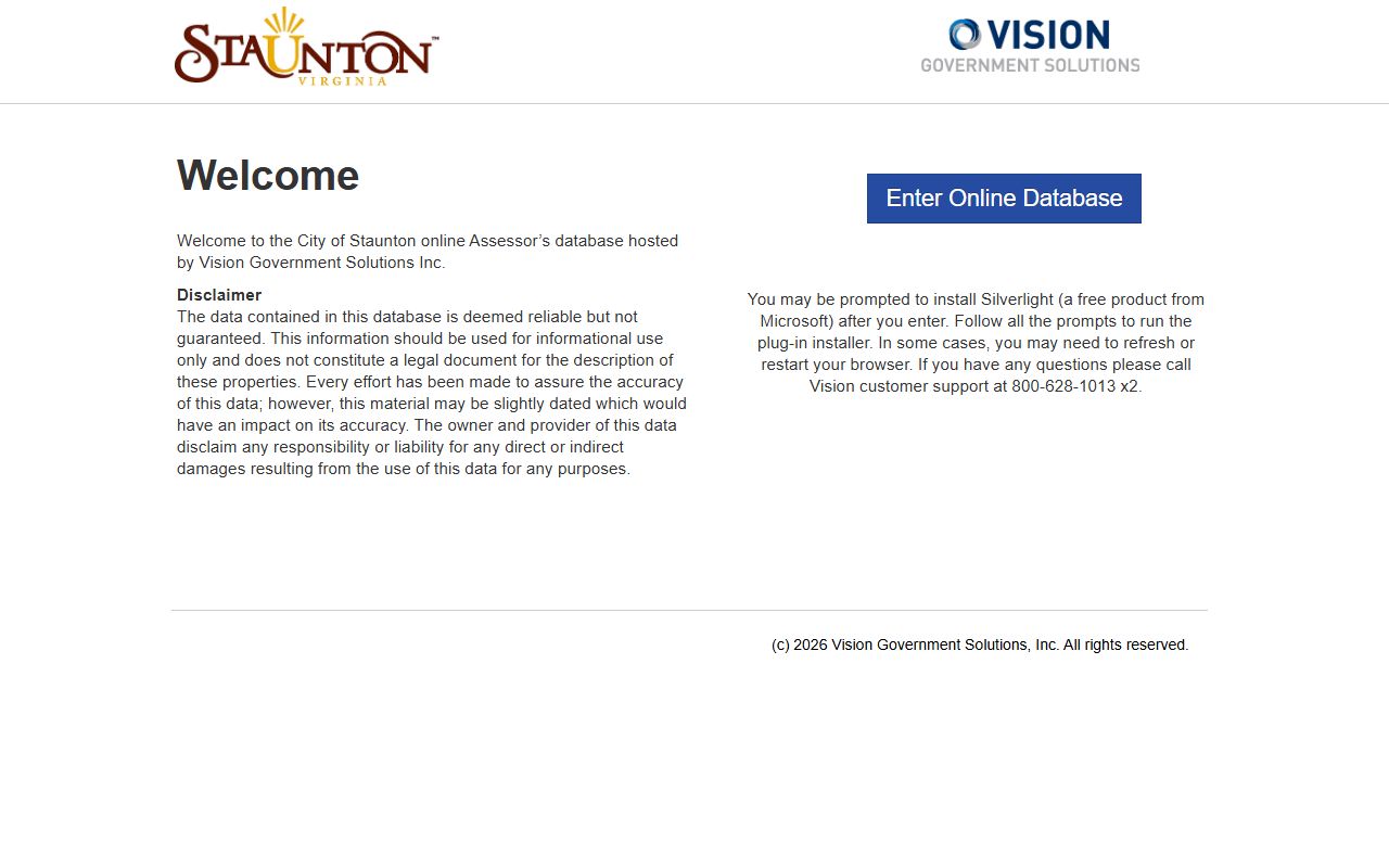 staunton virginia property records vgsi online assessment database