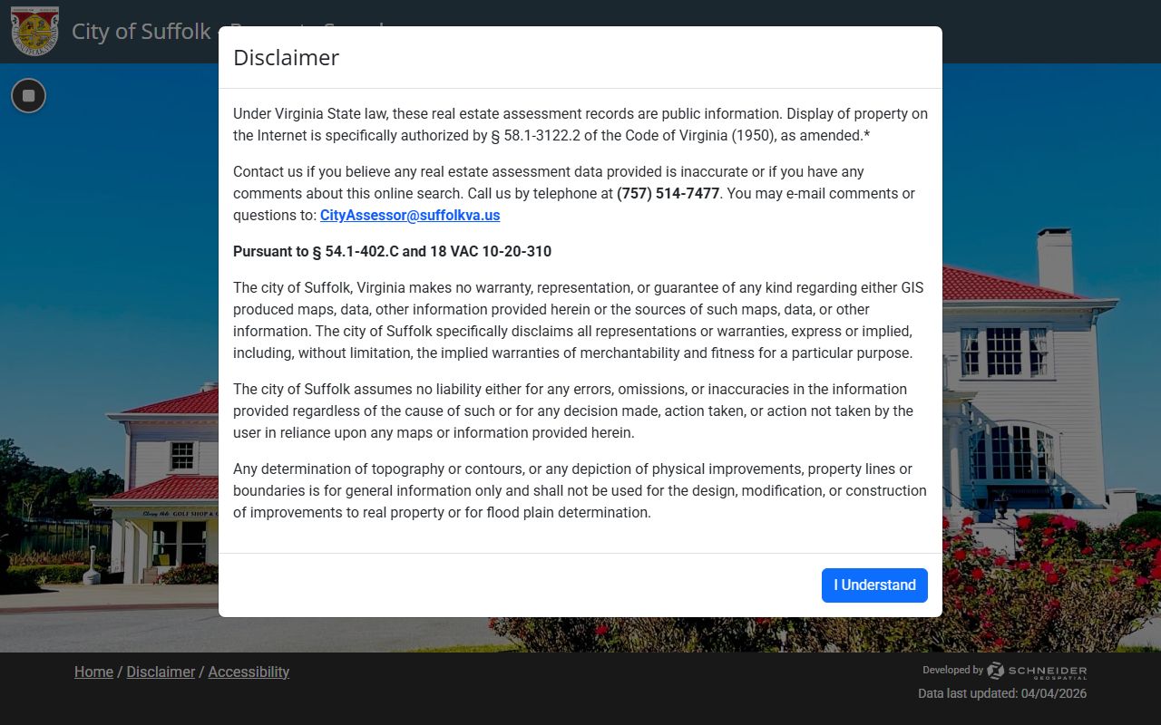 suffolk virginia property records spatialest interactive gis portal