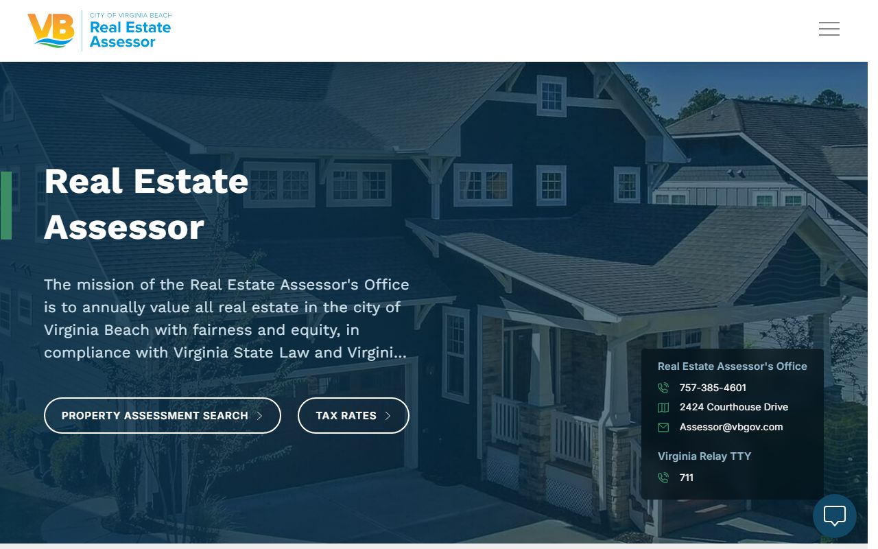 virginia beach virginia property records real estate assessor homepage
