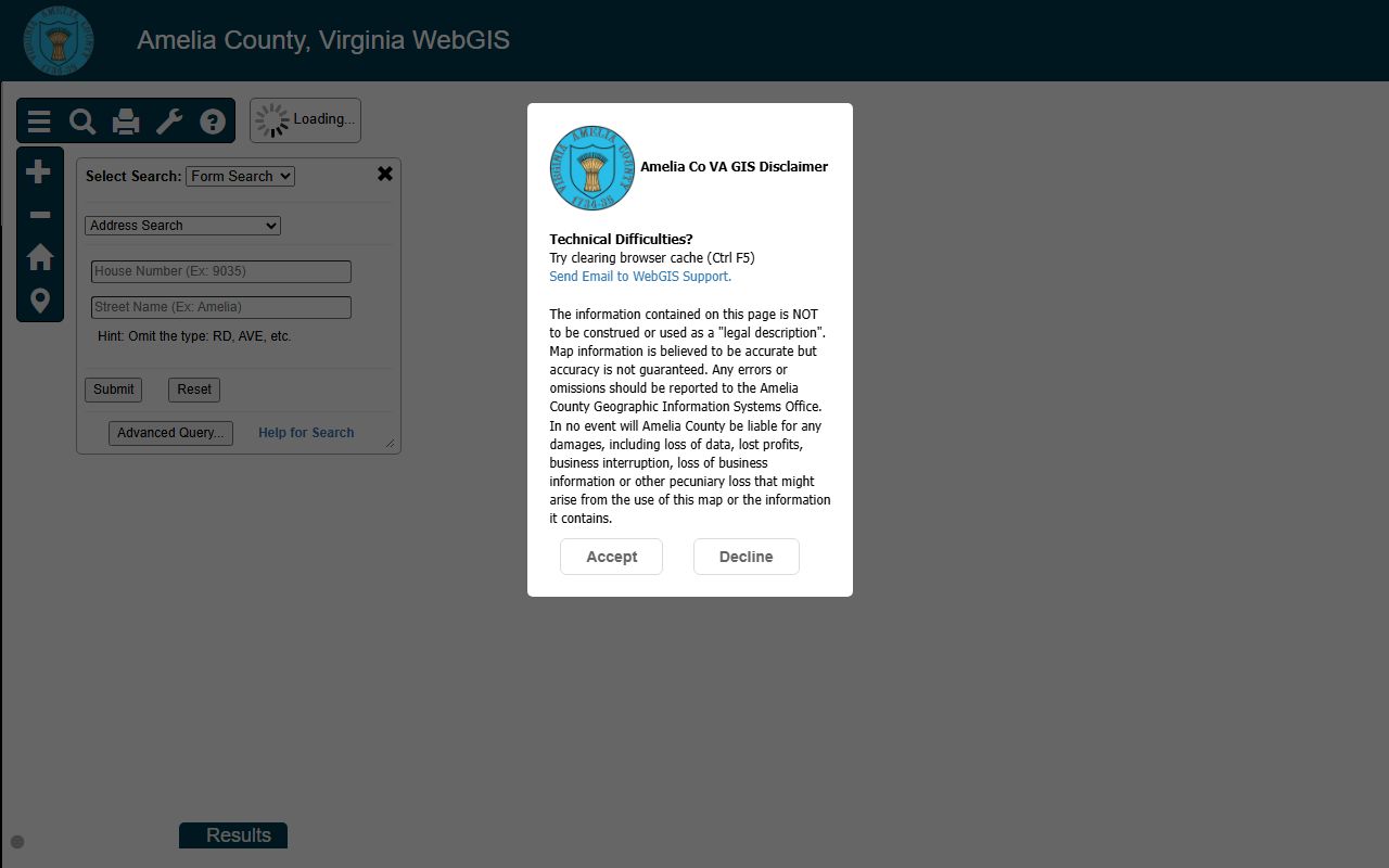 amelia county property records interactive GIS portal