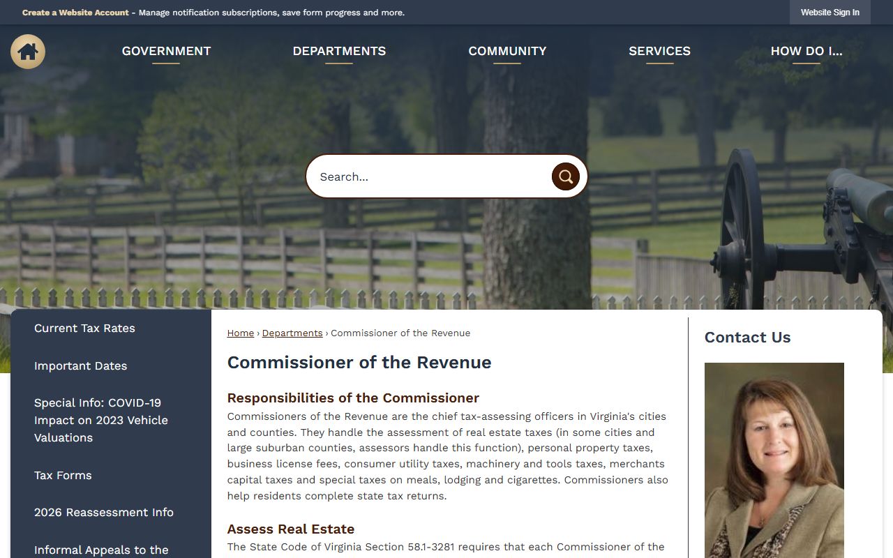 appomattox county property records assessor responsibilities and online database