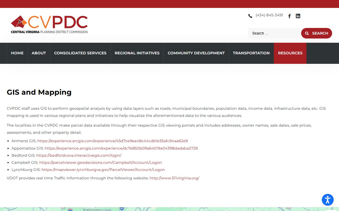 appomattox county property records regional GIS and mapping