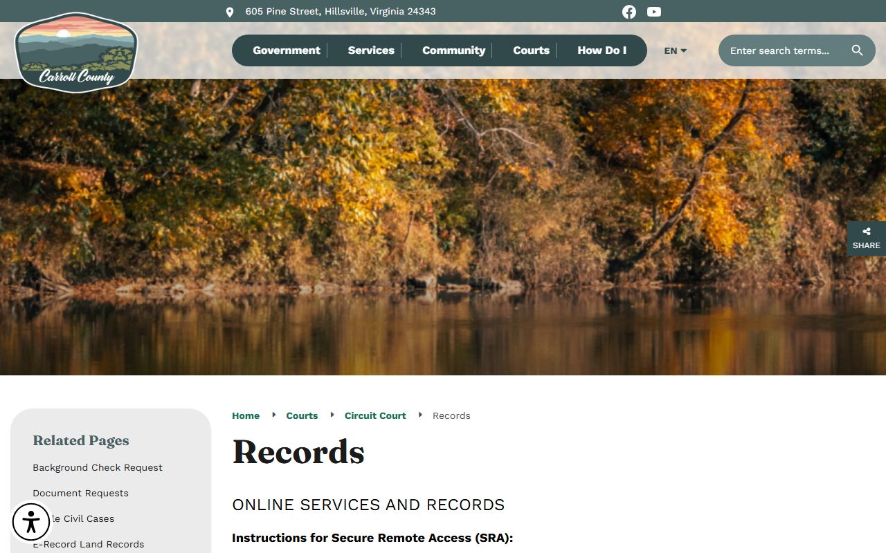 carroll county circuit court land records sra subscription property records