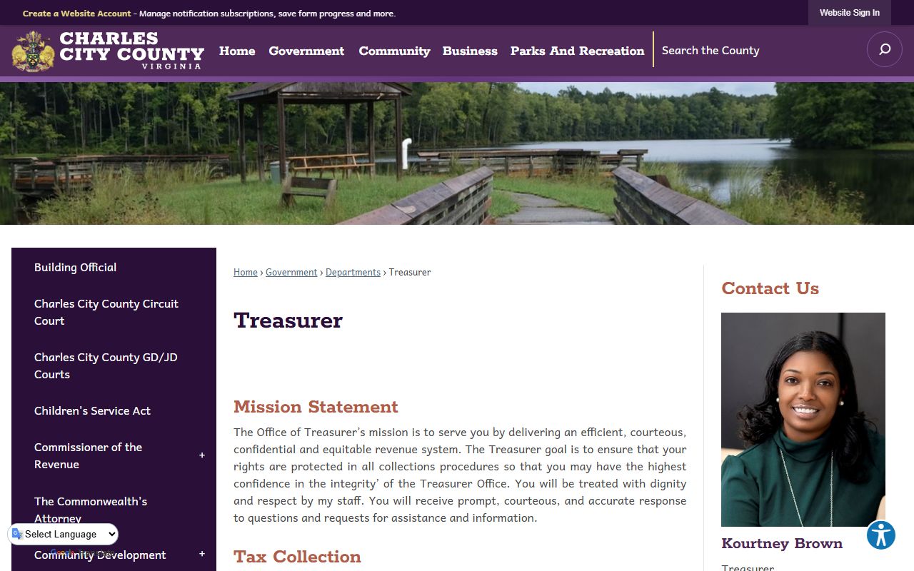 charles city county treasurer tax payment property records