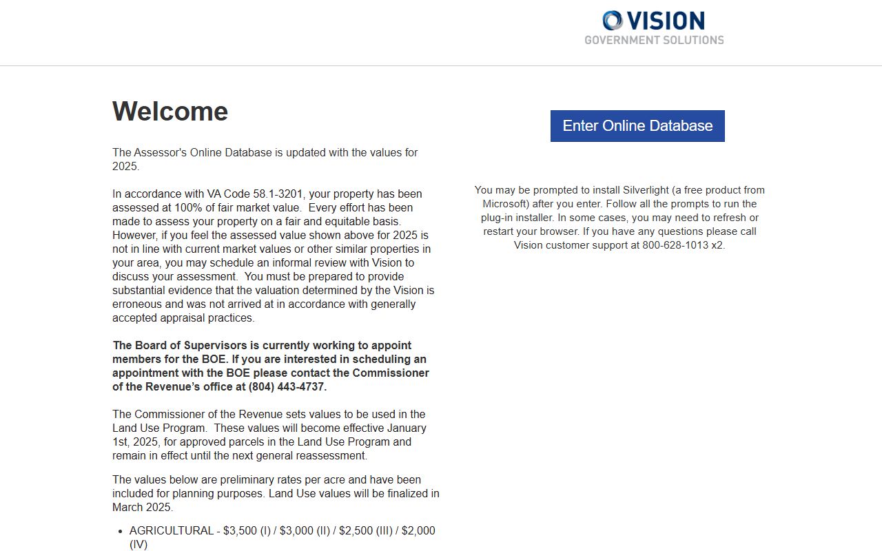 essex county property records vision government solutions assessment database
