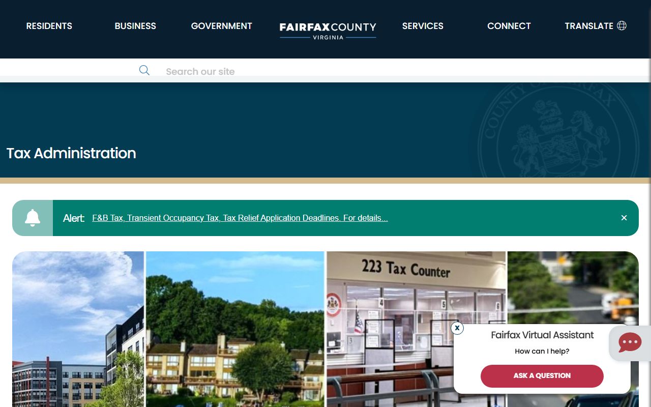 fairfax county property records department of tax administration portal
