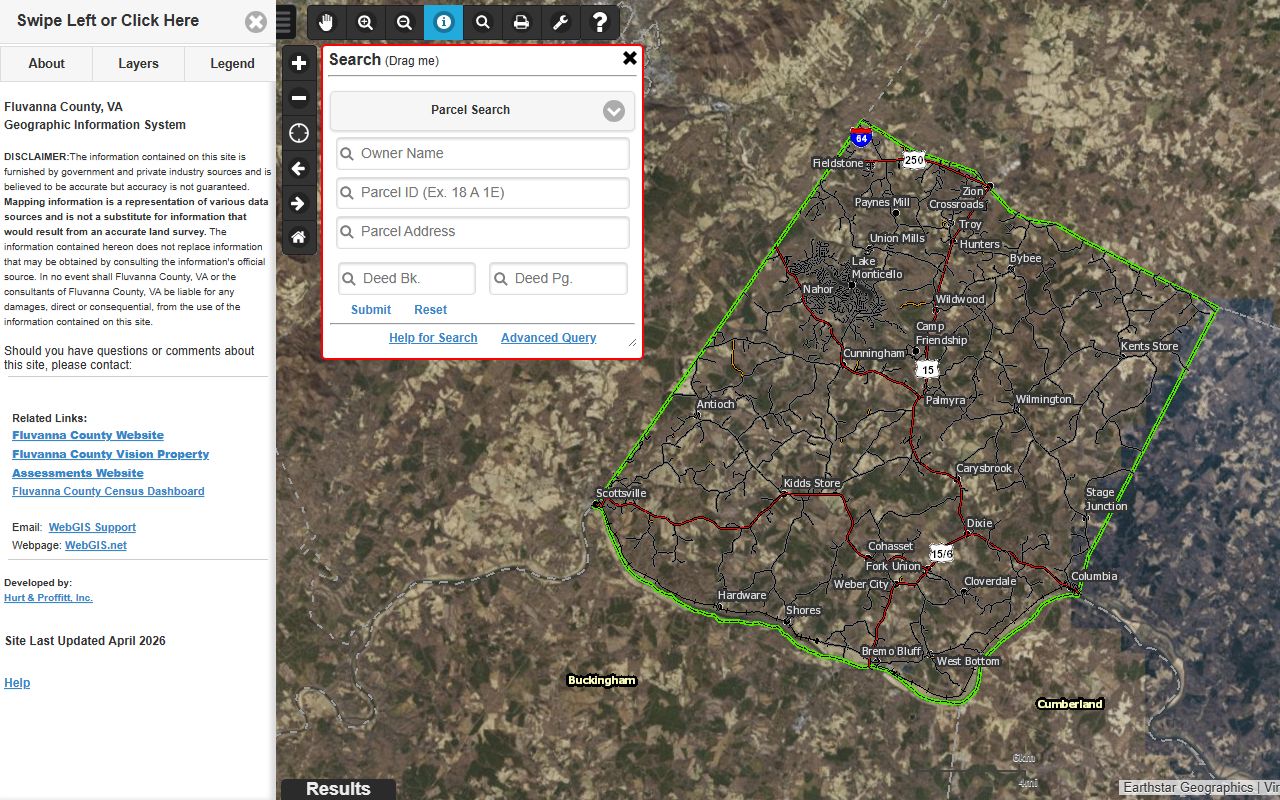 fluvanna county property records GIS portal with parcel and address search