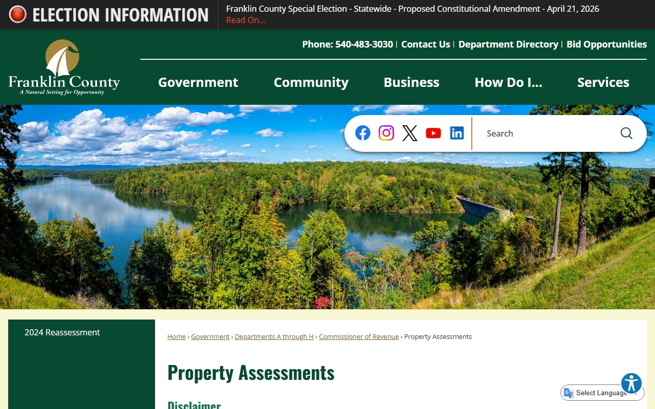 franklin county property records detailed assessment process and appeals information