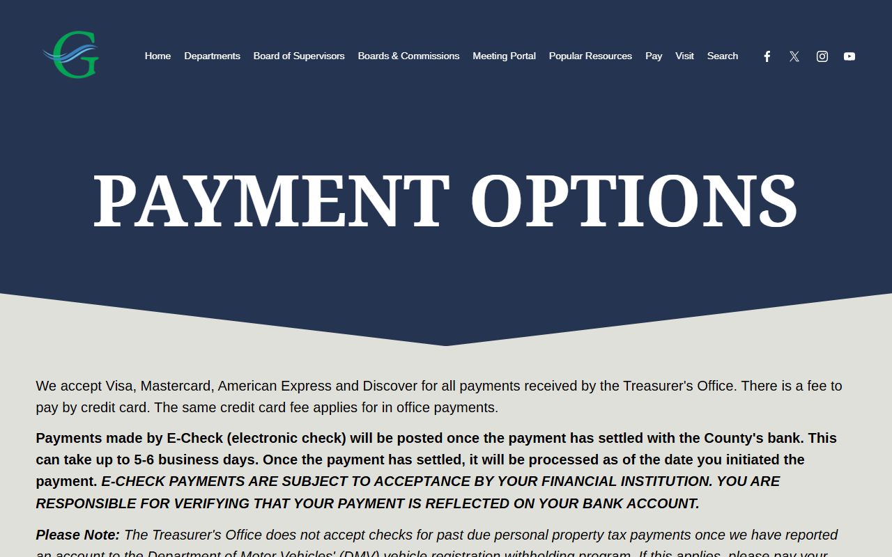 gloucester county property records payment options for property taxes and other county fees