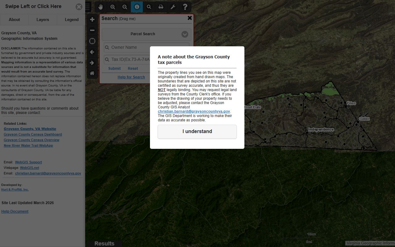 grayson county property records county government WebGIS information page with mapping links