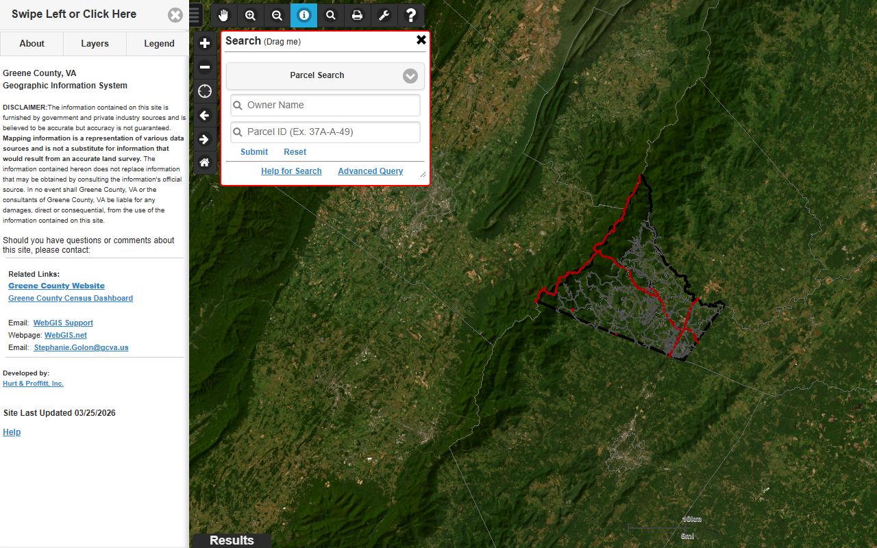 greene county property records interactive GIS mapping portal for parcel search