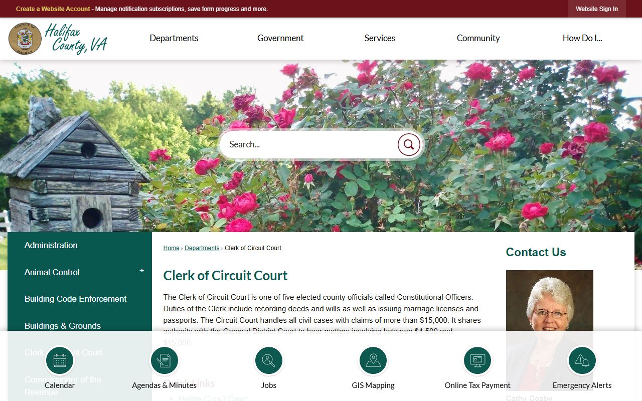 halifax county clerk of circuit court property records