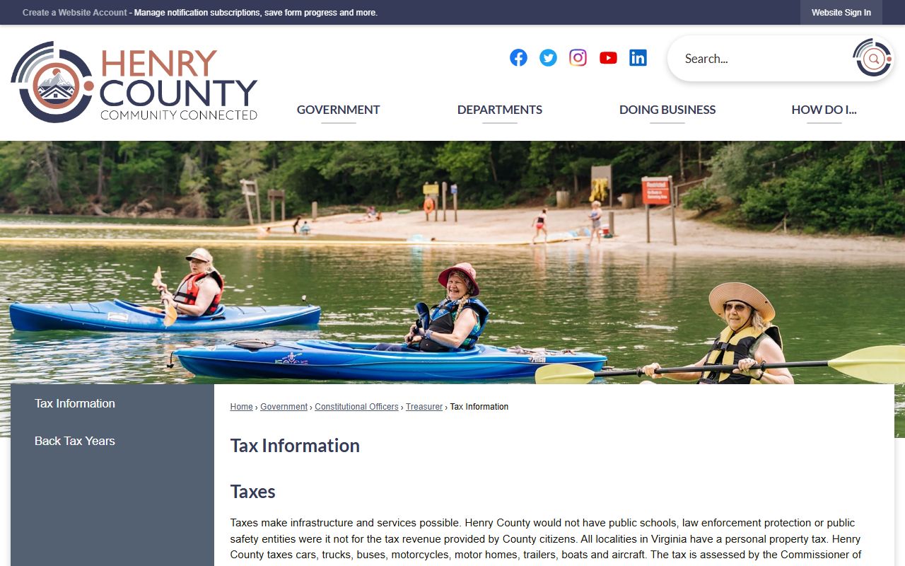 henry county tax rates and payment information property records