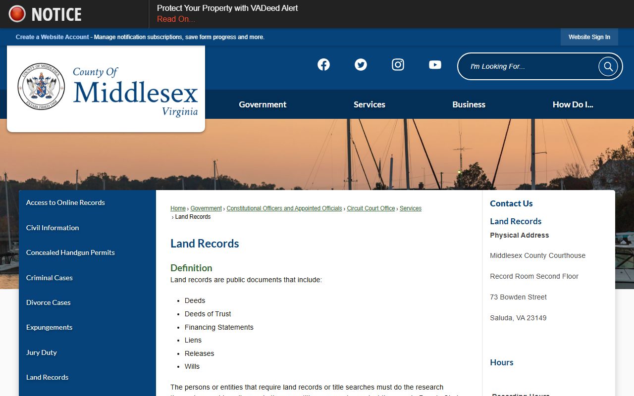 middlesex county land records recording procedures property records