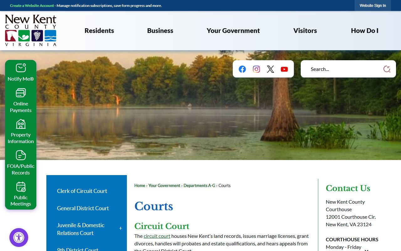 new kent county courts land records property records