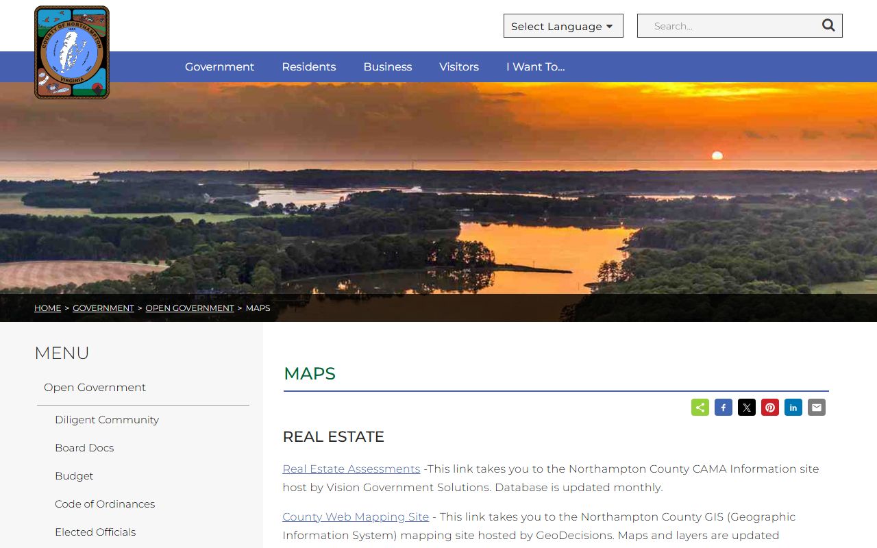 northampton county maps hub cama gis property records