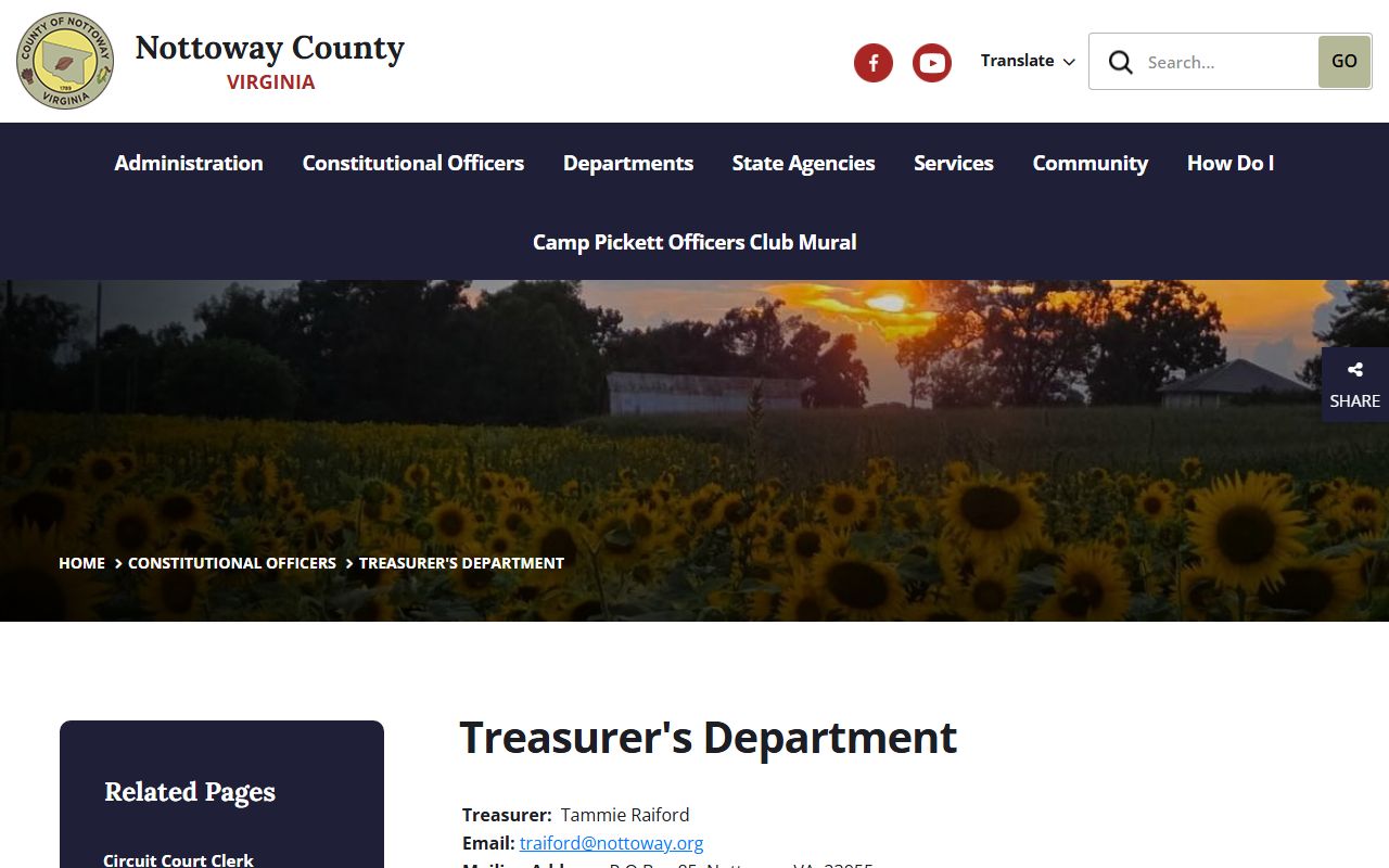 nottoway county treasurer payment options property records