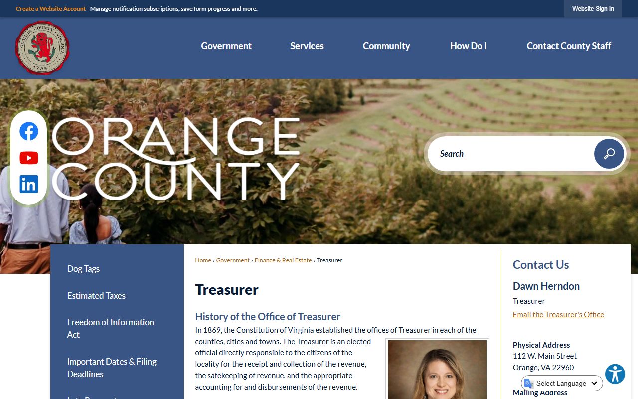 orange county treasurer tax collection property records