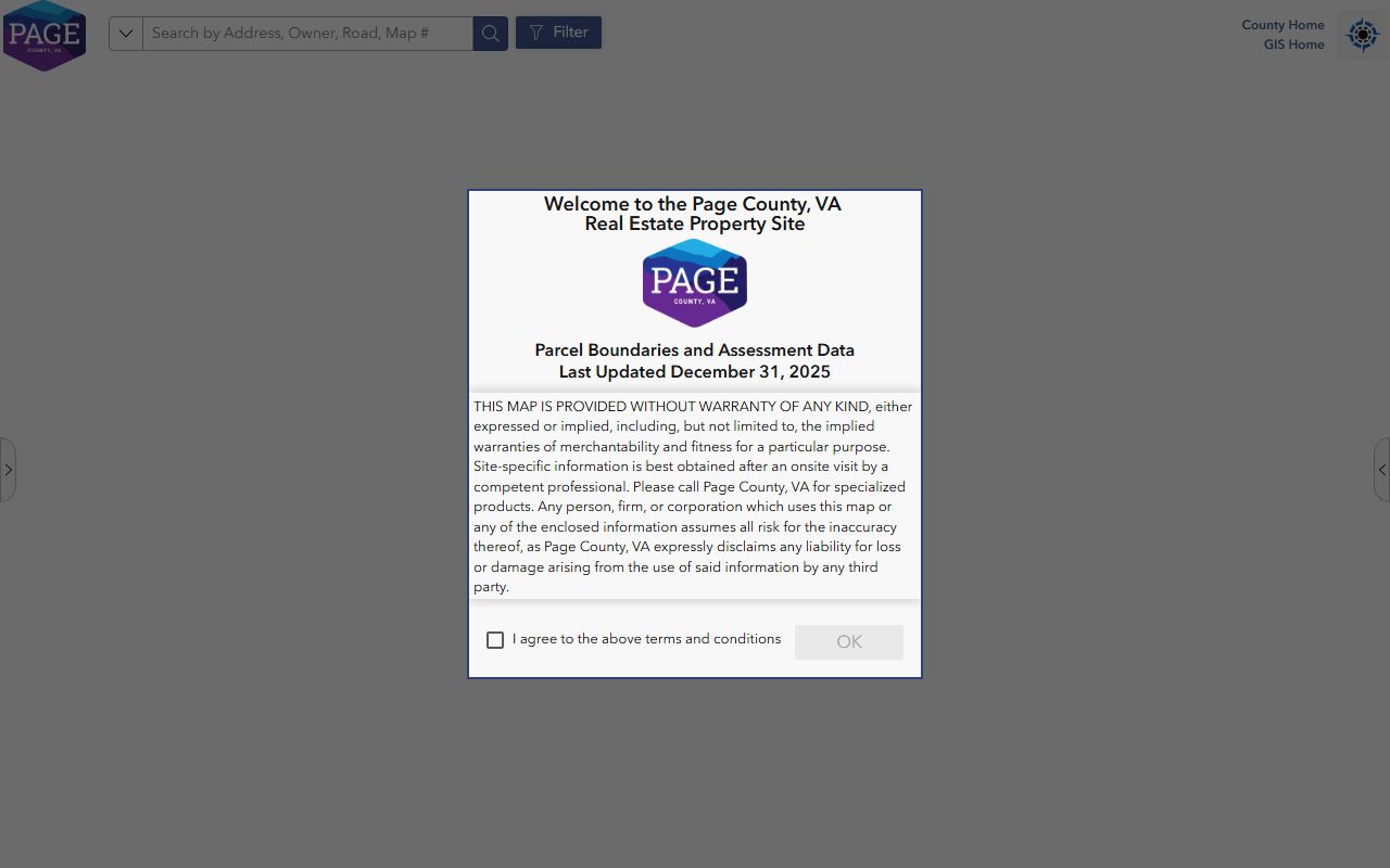 page county gis interactive map property records