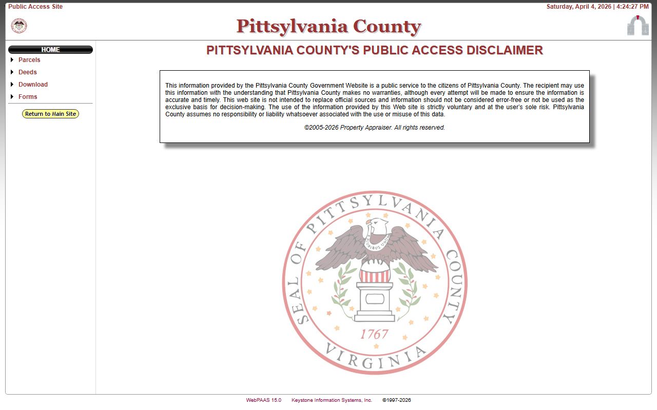 pittsylvania county webpaas public access real estate property records