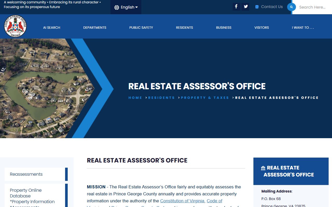 prince george county real estate assessor office overview property records