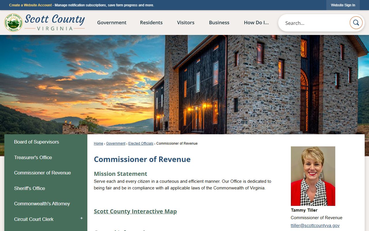 scott county property records commissioner of revenue office