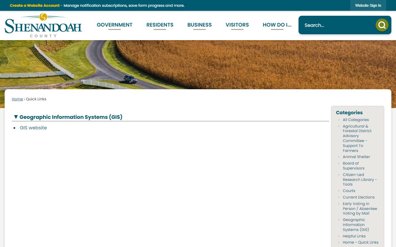 shenandoah county property records gis office contact information