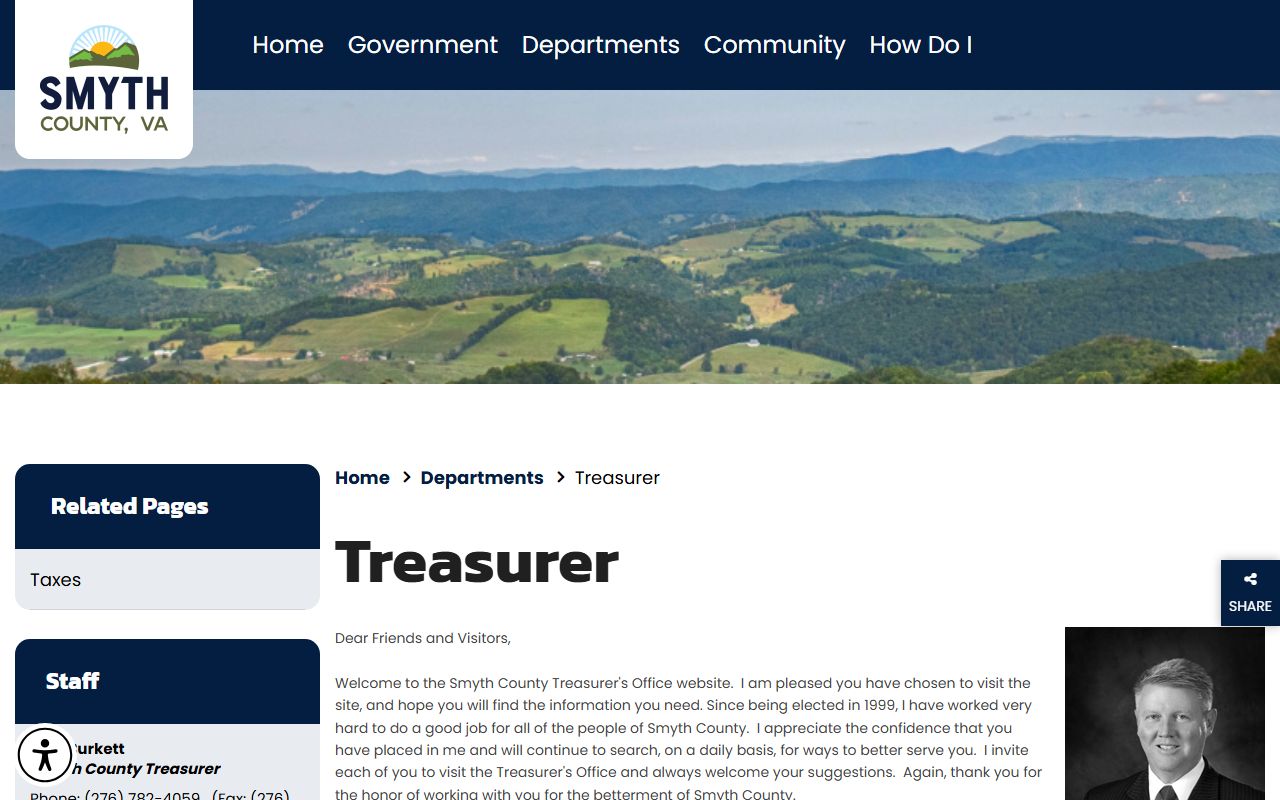 smyth county property records treasurer tax payment office