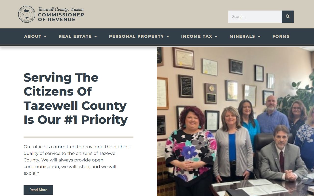 tazewell county property records commissioner of revenue homepage and services
