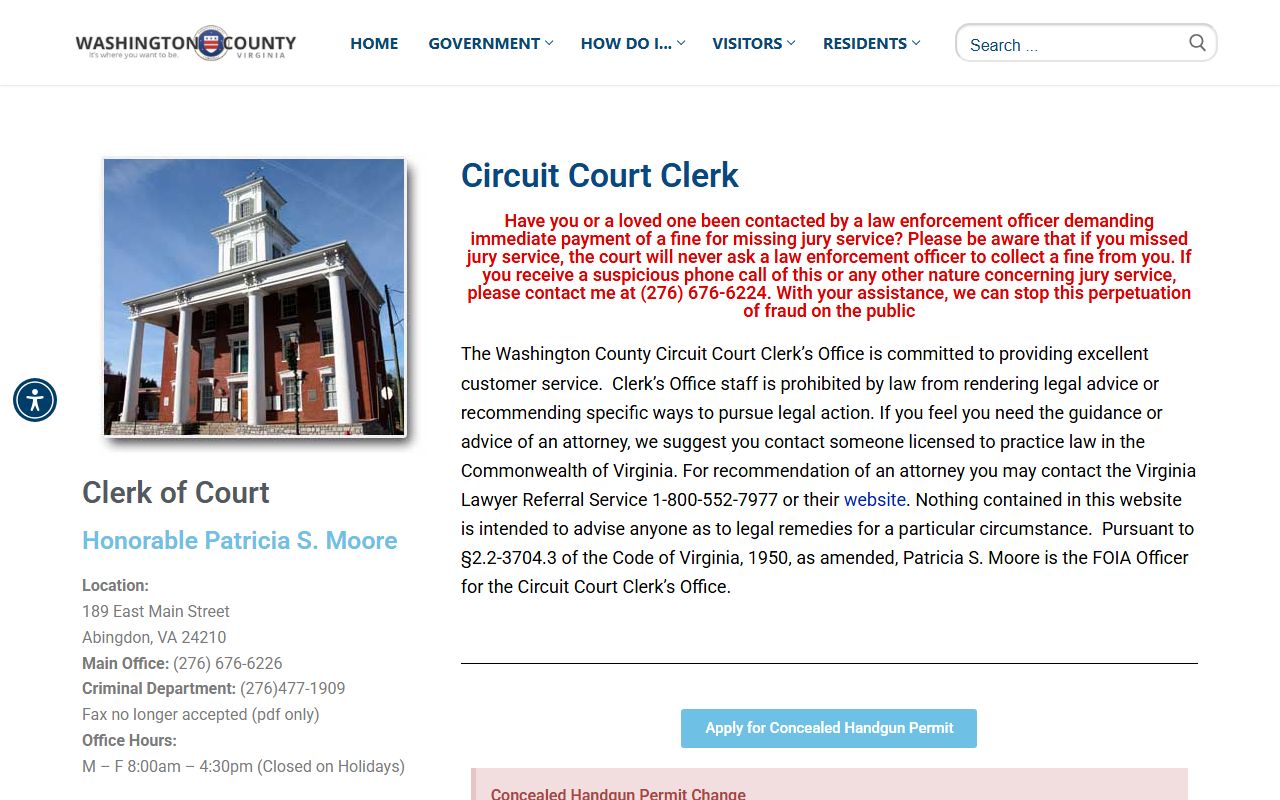washington county property records circuit court clerk land records