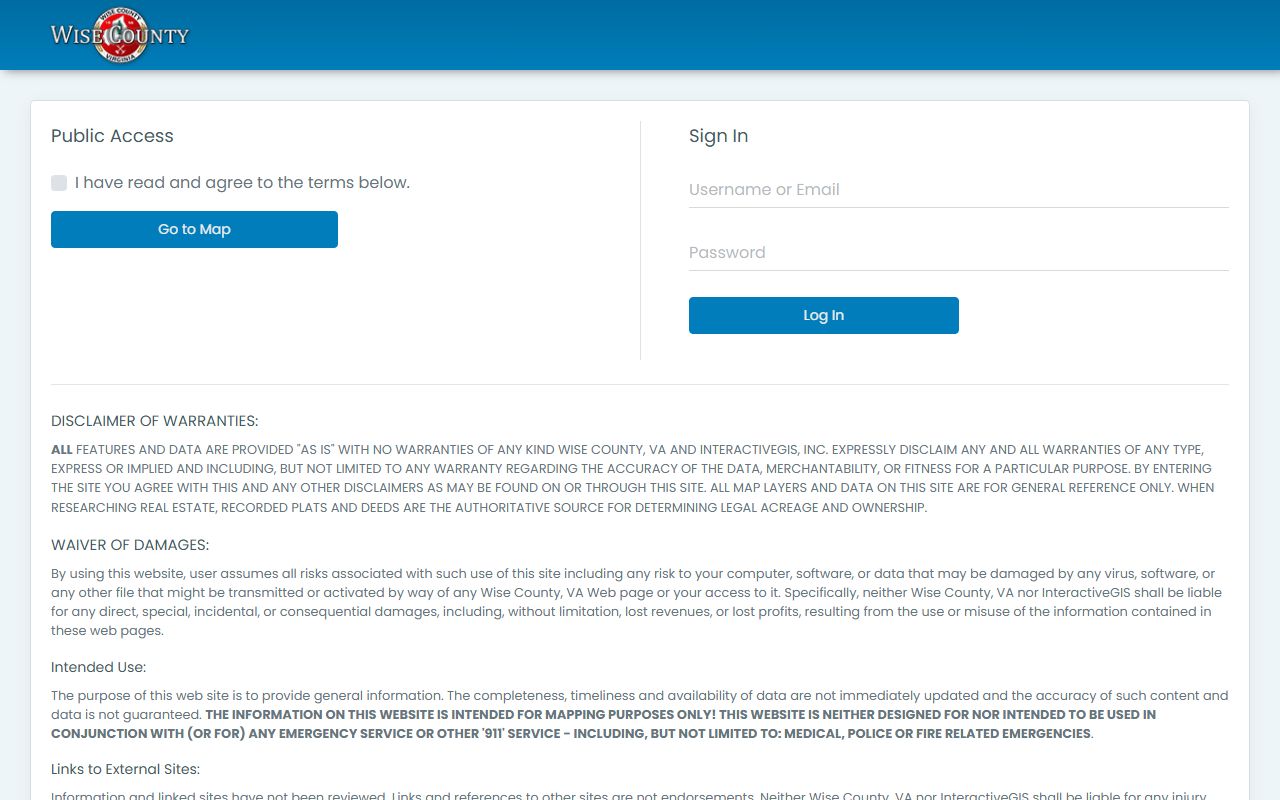 wise county property records GIS interactive mapping portal